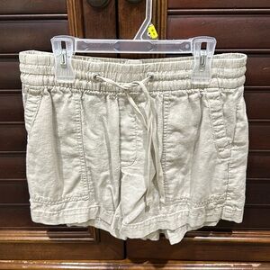 Gap XS khaki linen shorts